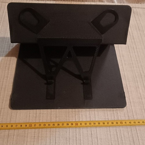 Tablet case like new, dark navy blue with stand