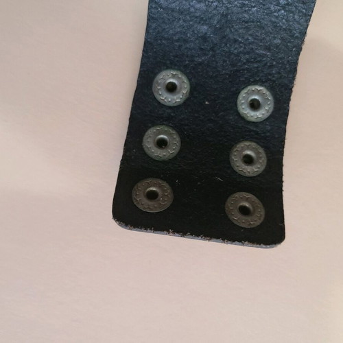 Vintage leather goth bracelet with studs in good condition