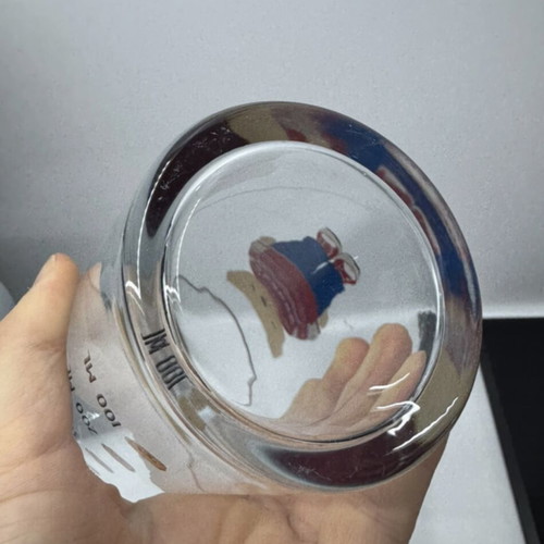 Glass with teddy bear design like new from LCW