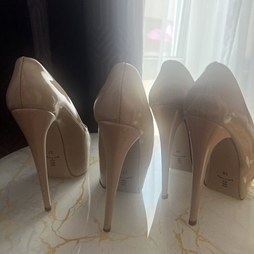 High Heels beige, like new, size 38
