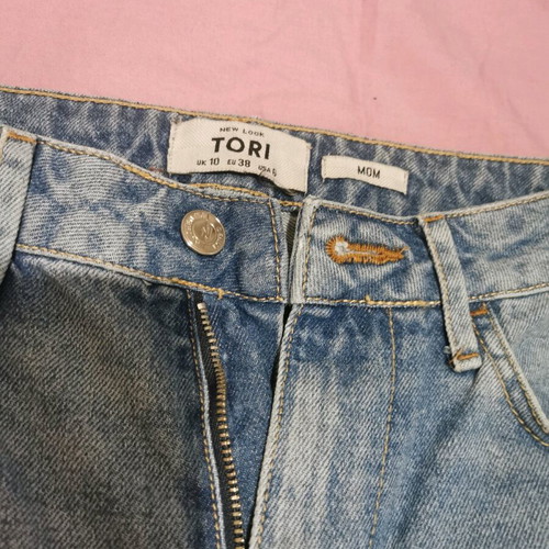 New Look jeans with side studs like new, blue