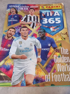 Collectible Panini FIFA 365 The Golden World of Football sticker album used