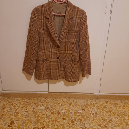 Wool women's jacket like new, size S/M, beige brown