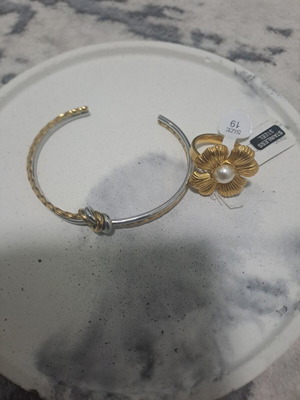 Jewelry set new stainless steel bracelet and ring