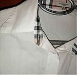  Γνήσιο Burberry πουκάμισο λευκό Medium