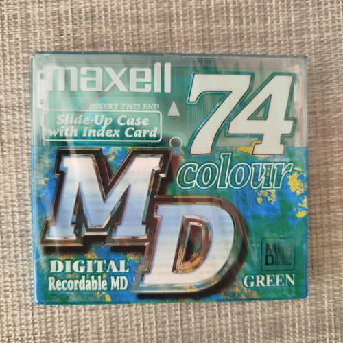 Maxell Mini Disc Recordable Pro MD74 new and sealed