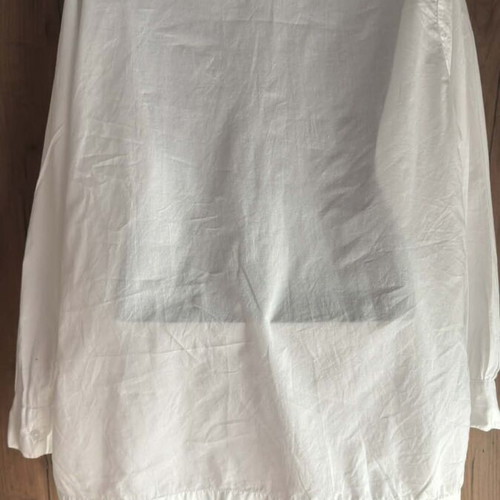 Vintage cotton women shirt like new, size L-XL, white