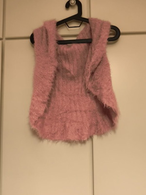 Women's winter knitted vest like new, pink