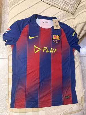 Barcelona jersey new with tags, slim fit Large