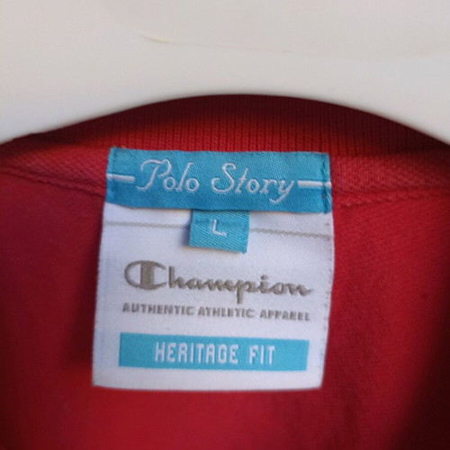 Champion polo shirt Heritage fit like new, pink, size L