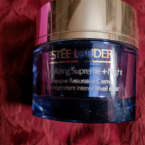 Estēe Lauder vintage empty cream jar used