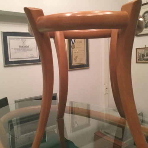 Coffee tables used with wooden frame and glass