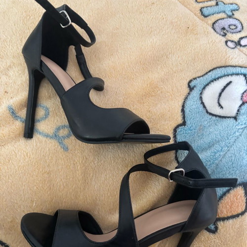 High heels pumps black used, size 39