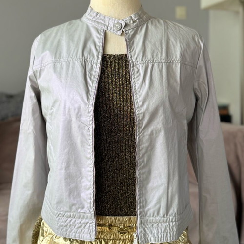 Calvin Klein jacket like new, cotton spring silver