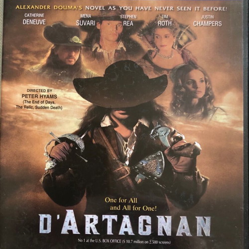 D’Artagnan DVD by Alexandre Dumas like new with subtitles