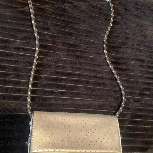 Maria Mare silver crossbody bag like new with cord strap