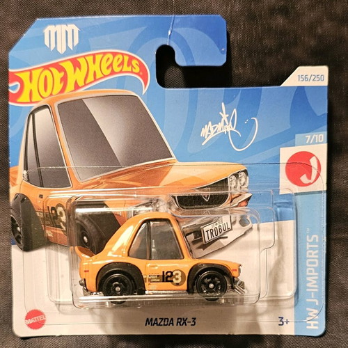 Hot Wheels Mazda RX-3 new J imports signed by Ryu Asada