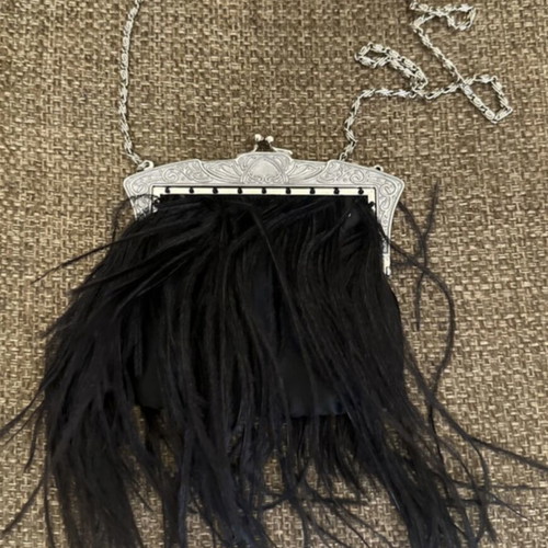 Zara evening shoulder bag new, black and silver