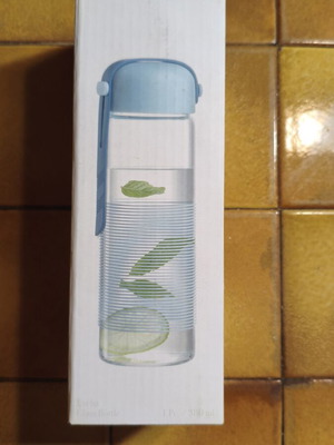 Glass water bottle Madame Coco 380ml new