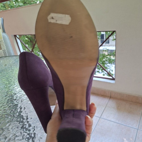 Sante purple pumps 12cm like new, size 36