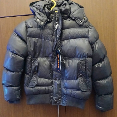 Waterproof jacket for 8-year-old boy new, gray