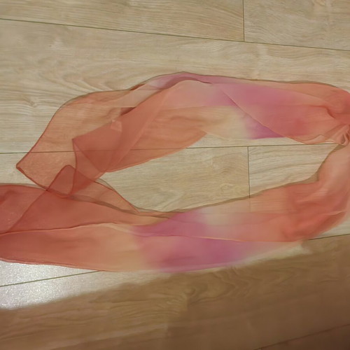 Women's scarf like new, pink multicolor