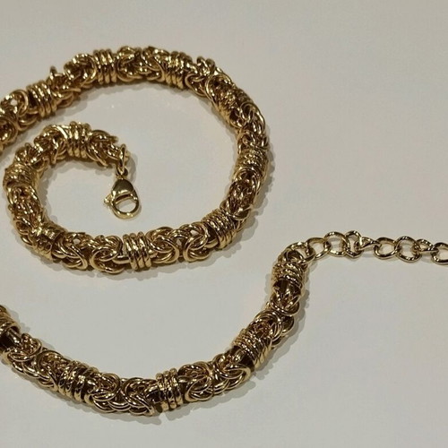 S steel necklace stainless steel gold color like new