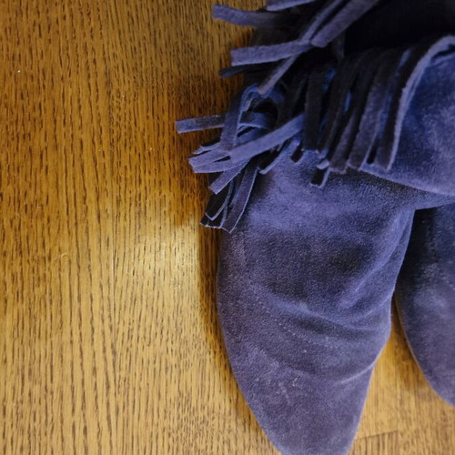 Zara ankle boots used, purple, size 38