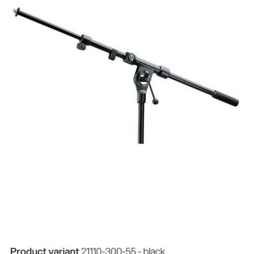 Mic boom extension arm KONIG+MEYER new, black