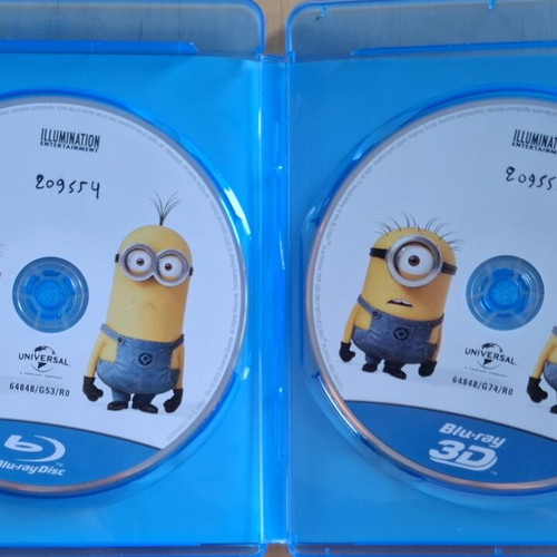 Despicable Me 2 3D Blu-ray set like new, dubbed Greek audio
