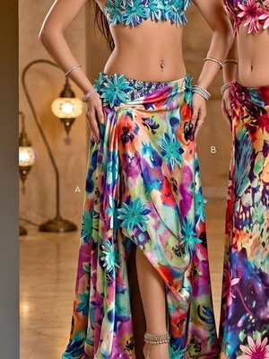 Belly Dance Costume oriental like new, blue