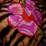  Bluepoint τιγρέ μπικίνι με λουλούδι - M