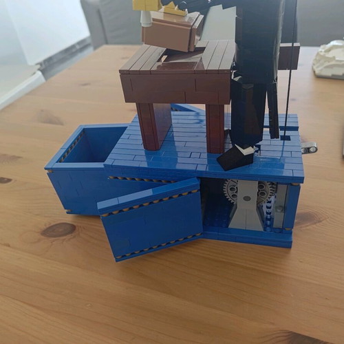 Lego coin bank magician MOC used