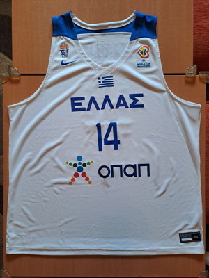 Φανέλα Εθνικής Ελλάδος Γιώργου Παπαγιάννη μεταχειρισμένη, μέγεθος 3XL