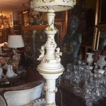 Capodimonte porcelain lamp used
