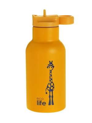 Ecolife Kids Stainless Steel Thermos Animals 350ml Giraffe new