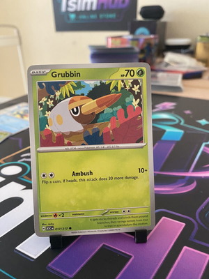 Pokemon TCG κάρτα Grubbin σαν καινούργιο 17/217