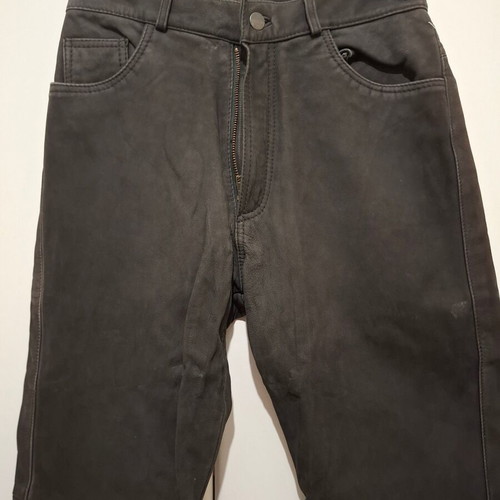 Vintage black leather trousers like new, size Small