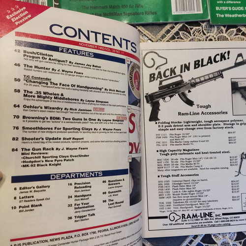 Vintage Guns Review & Shooting Magazine collection, 5 issues