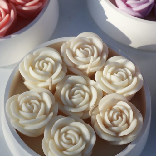Rose-shaped bowl new, customizable color and scent
