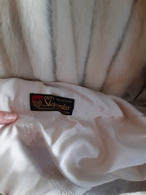 Mink and leather fur 3/4 coat by Skaperdas