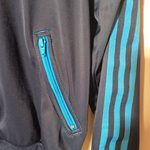 Adidas sports jacket blue small
