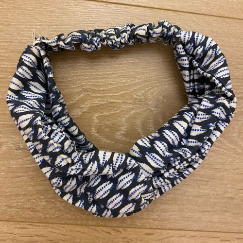 Tinos Headband new, white and blue, bleecker and love