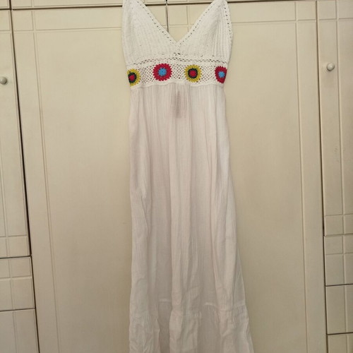 White Calzedonia dress S new with crochet bust