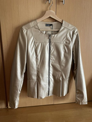 Women's Summer Gold Jacket New, Leather, Size S