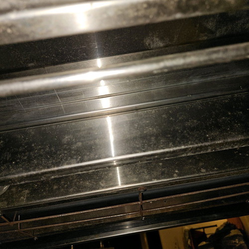Inotex heated stainless steel counter used for kitchen