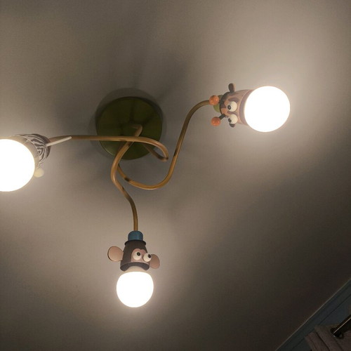 Philips Zoo ceiling light with 3 lights like new, kids room