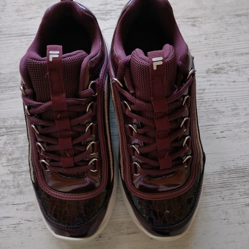 Fila sneakers like new, bordo color, size 38