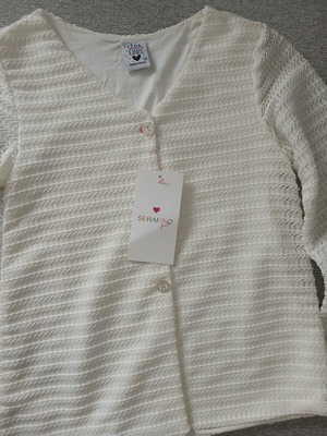 Sera Fino girls cardigan new, white, size 12