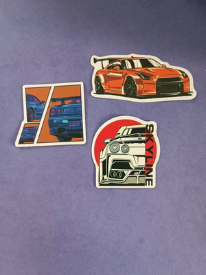 Nissan Skyline Stickers set of 3